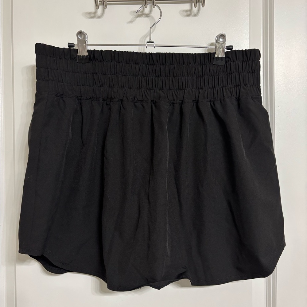 Women’s Black Elastic-Waist Golf Athletic Skort